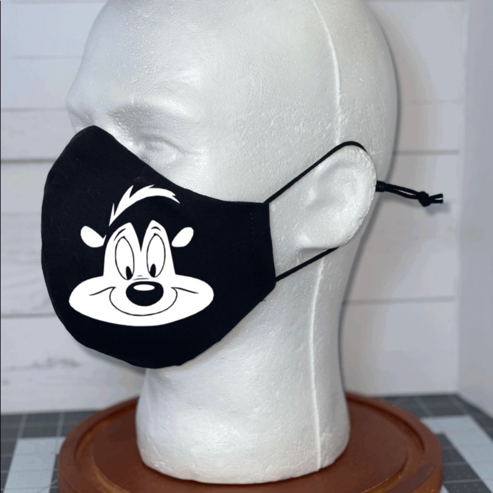 Pepe le pew face mask